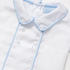 A03218:  Baby Boys Shirt With Buttons & Short Outfit (0-9 Months)